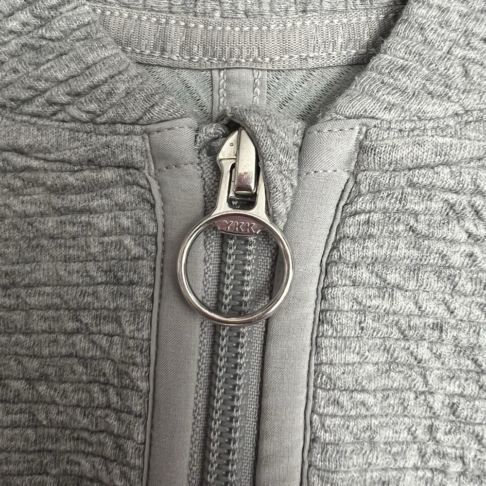 Lululemon Jacket Womens Size Medium Gray Bomber Z… - image 7